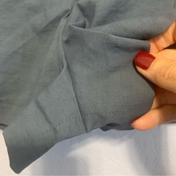 Theory Tohni Crunch Wash Linen Blend Lined Shorts - Picture 5 of 6